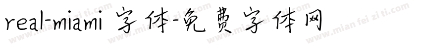 real-miami 字体字体转换